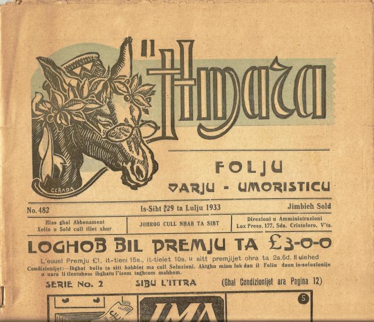 il hmar newspaper 1933